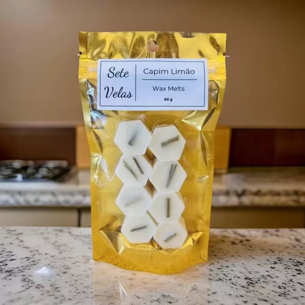 wax melts de capim limão