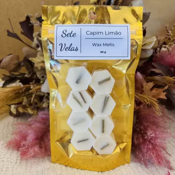 wax melts de capim limão