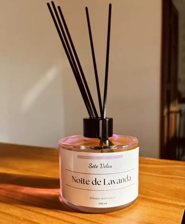 difusor de lavanda em uso