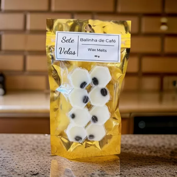 wax melts de balinha de café