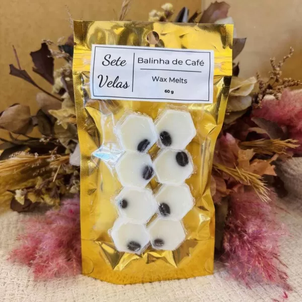 wax melts de balinha de café