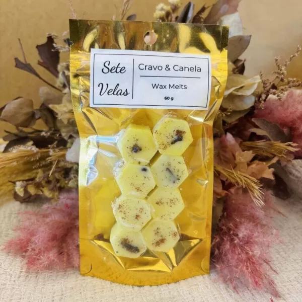 wax melts de cravo e canela